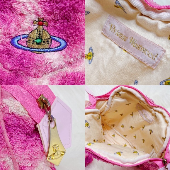 VIVIENNE WESTWOOD PINK LEOPARD PRINT MAKEUP POUCH - Picture 4 of 4